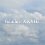 Gânduri XXVIII