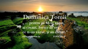 Duminica Tomii, Ioan 20.29